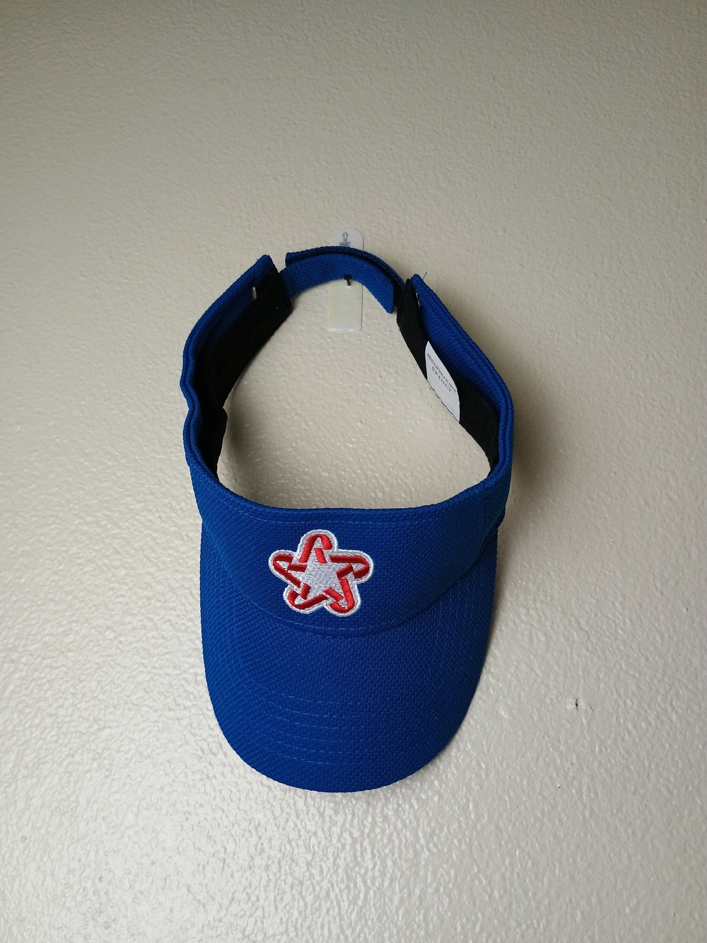 Women's Blue Visor with Red Star Accent